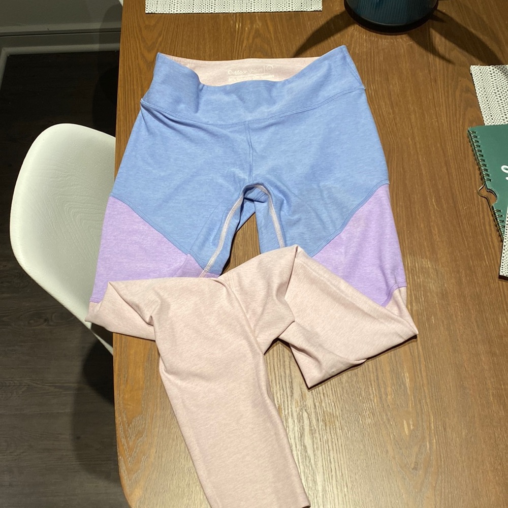 Outdoor Voices Heathered lavender lilac dahlia pastel Springs 7/8 leggings